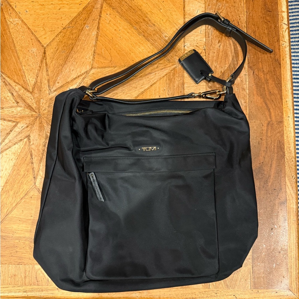Black Nylon Tote Natalia Hobo Bag/Purse | Tumi